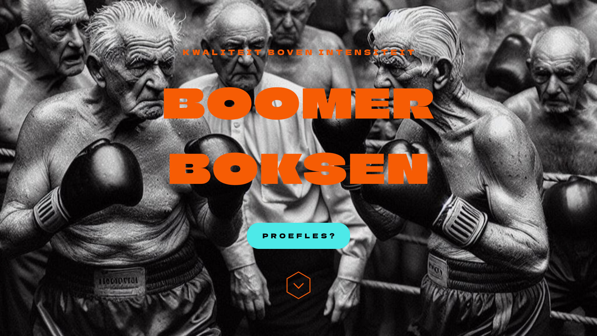 Homepage van de nieuwe freestyle website Boomer Boksen